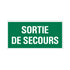 Panneau 300x150 mm Sécurité - Sortie de secours - 1270150513 - EAN 8711234128683 - hard kunststof polystyreen 1,5 mm