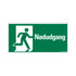 Bord 300x150 mm - NODUDGANG MEY SYMBOOL - 1270150518 - EAN 8711234128348 - hard kunststof polystyreen 1,5 mm