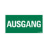 Kunststoff Schild Bord 300x150 mm AUSGANG 1270150522 EAN 8711234125224 150x300 mm