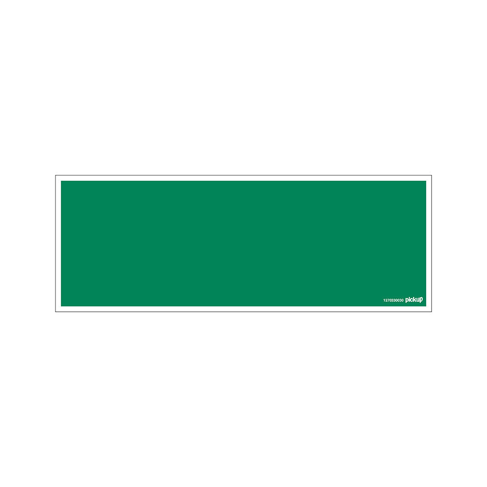 Bord 33x12cm - groen bord zonder tekst - 1270330030 - EAN 8711234128102 - hard kunststof polystyreen 1,5 mm
