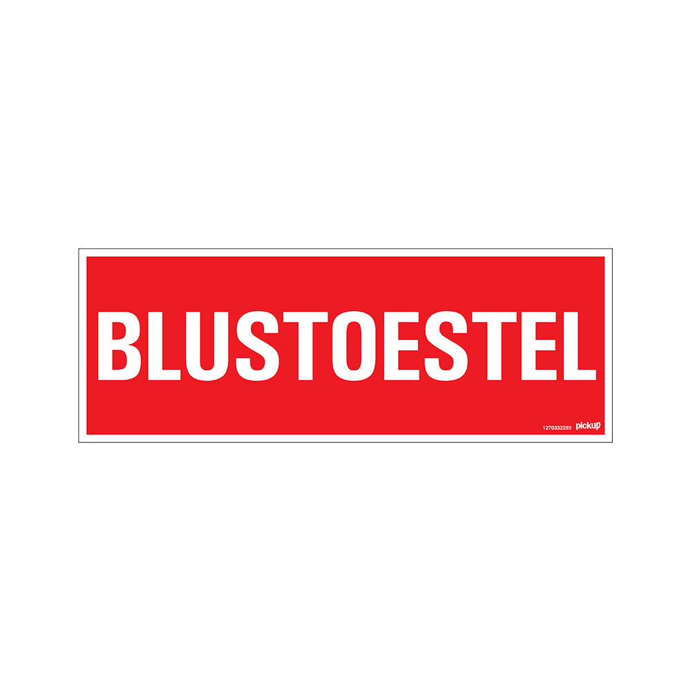 Bord 330x120 mm - Blustoestel - 1270332289 - EAN 8711234127723 - hard kunststof polystyreen 1,5 mm