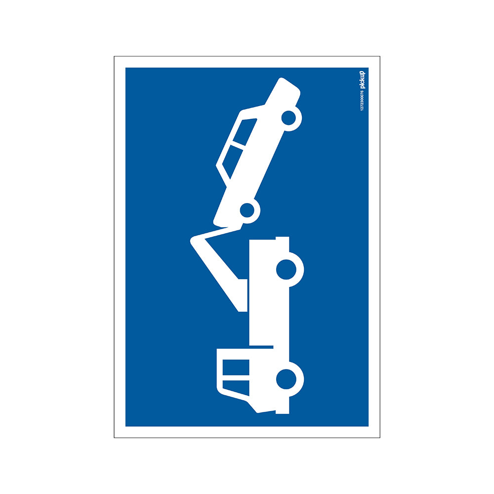 Bord 230x330 mm Combinatie - Wegsleepregeling - 1272300076 - EAN 8711234128935 - hard kunststof polystyreen 1,5 mm