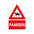 Bord 230x330 mm Combinatie - Paarden - 1272300157 - EAN 8711234129444 - hard kunststof polystyreen 1,5 mm