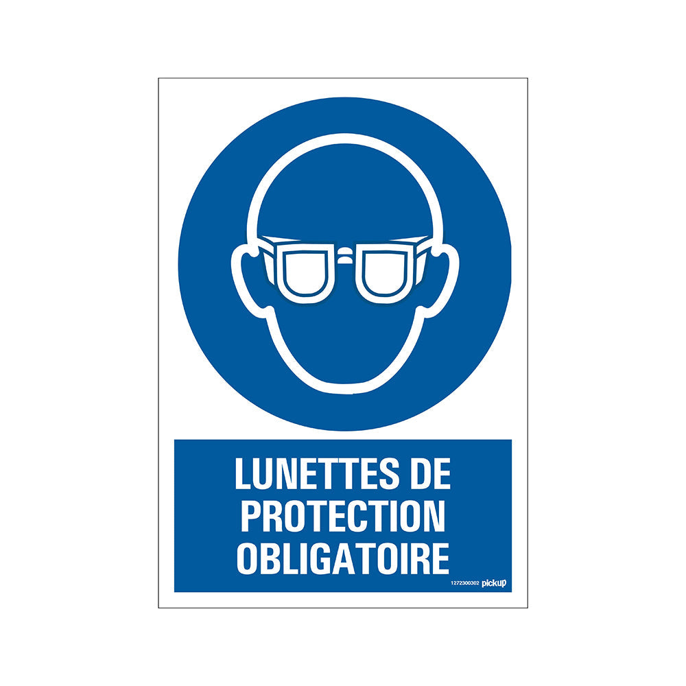 Panneau 230x330 mm combi Lunettes de protection obligat social distance distance sociale 19  1272300302 EAN 8711234129246 