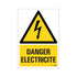 Panneau 230x330 mm Combi - Danger electricite - 1272300352 - EAN 8711234129284 - hard kunststof polystyreen 1,5 mm