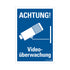 Kunststoff Schild bord 330x230 mm ACHTUNG VIDEOUBERWACHUNG 1272300710 EAN 8711234125125 330x230 mm