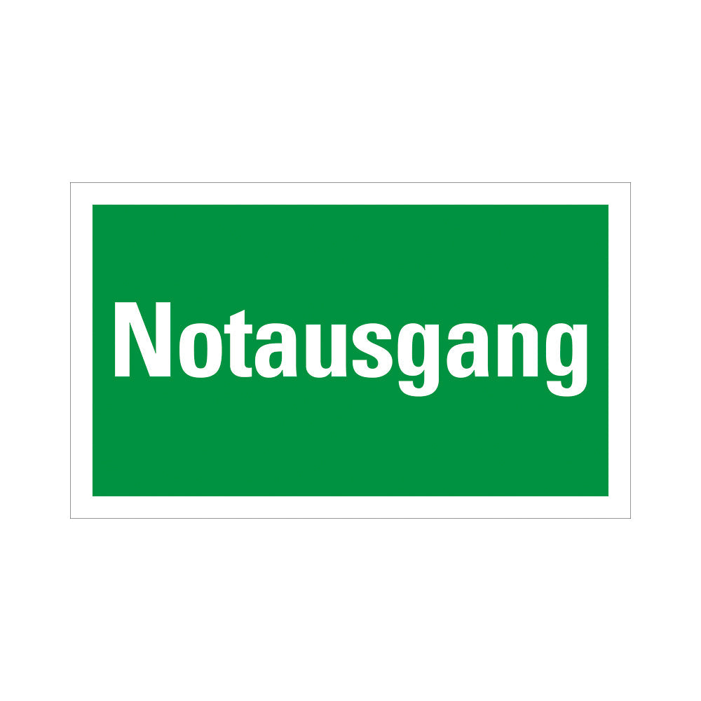 Kunststoff Schild bord 250x150 mm NOTAUSGANG 1280251504 EAN 8711234130761 150x250 mm