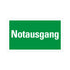 Kunststoff Schild bord 250x150 mm NOTAUSGANG 1280251504 EAN 8711234130761 150x250 mm