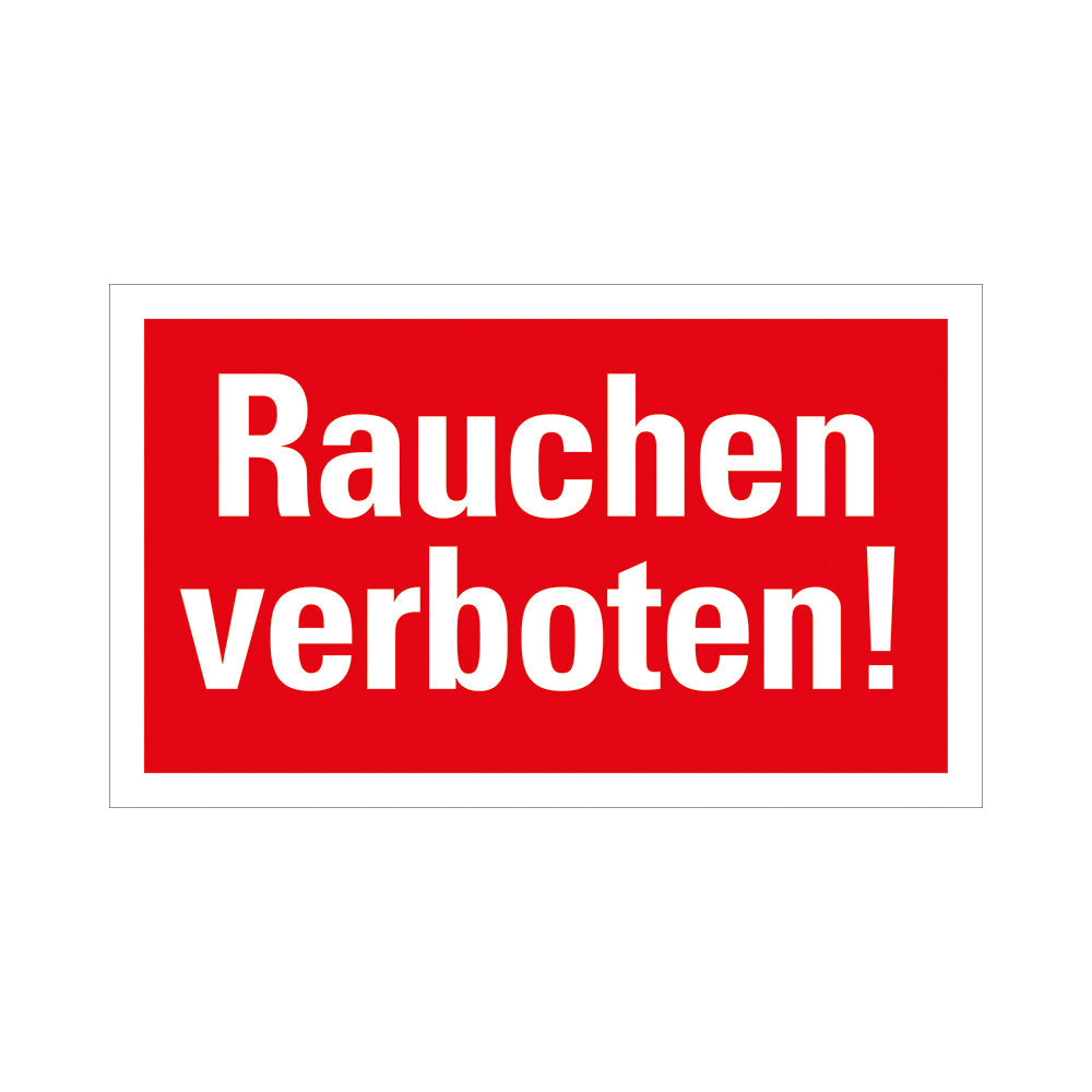 Kunststoff Schild bord 250x150 mm RAUCHEN VERBOTEN 1280251521 EAN 8711234130679 150x250 mm