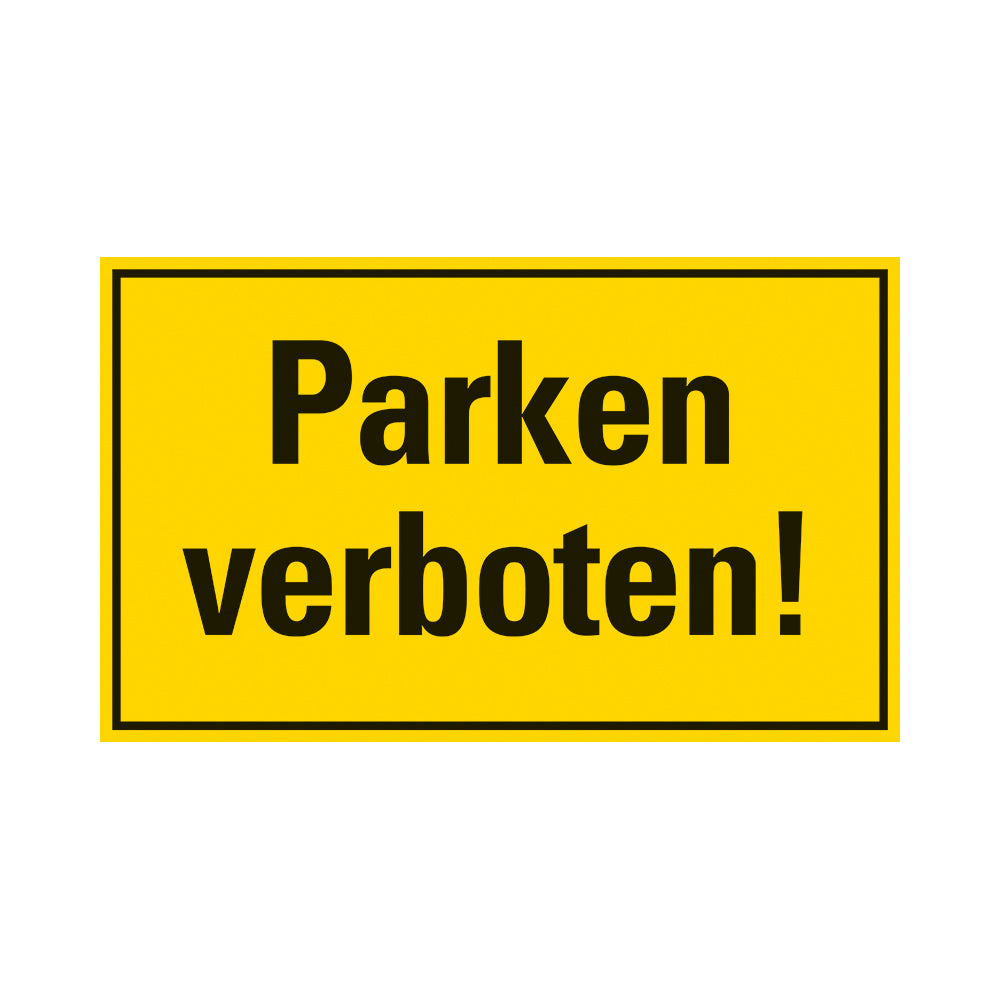 Kunststoff Schild bord 330x200 mm PARKEN VERBOTEN 1280332013 EAN 8711234130549 200x330 mm