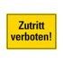 Kunststoff Schild bord 350x250 mm ZUTRITT VERBOTEN 1280352511 EAN 8711234130648 250x350 mm