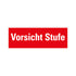 Kunststoff Schild bord 330x120 mm SK VORSICHT STUFE 1281331230 EAN 8711234031938 120x330 mm