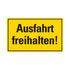 Kunststoff Schild bord 330x200 mm SK AUSFAHRT FREIHALTEN 1281332012 EAN 8711234031655 200x330 mm