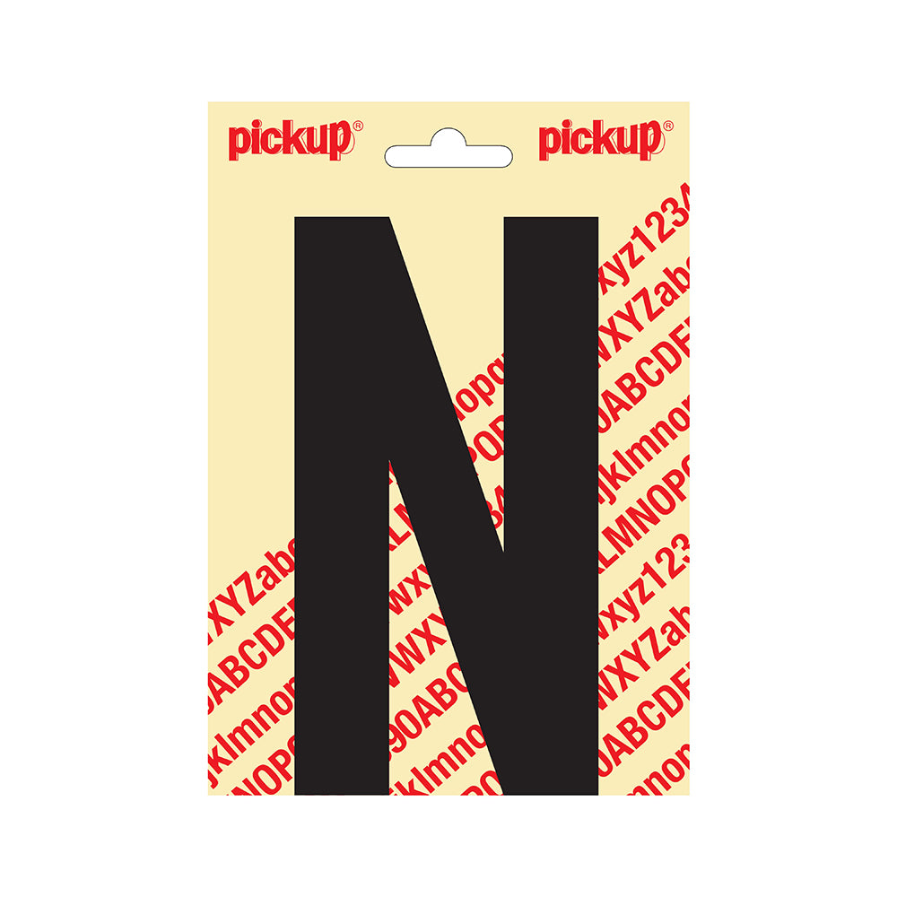 Plakletter Nobel 150mm zwart N - Nobel - 31002150N - EAN 8711234241139 - zelfklevend vinyl