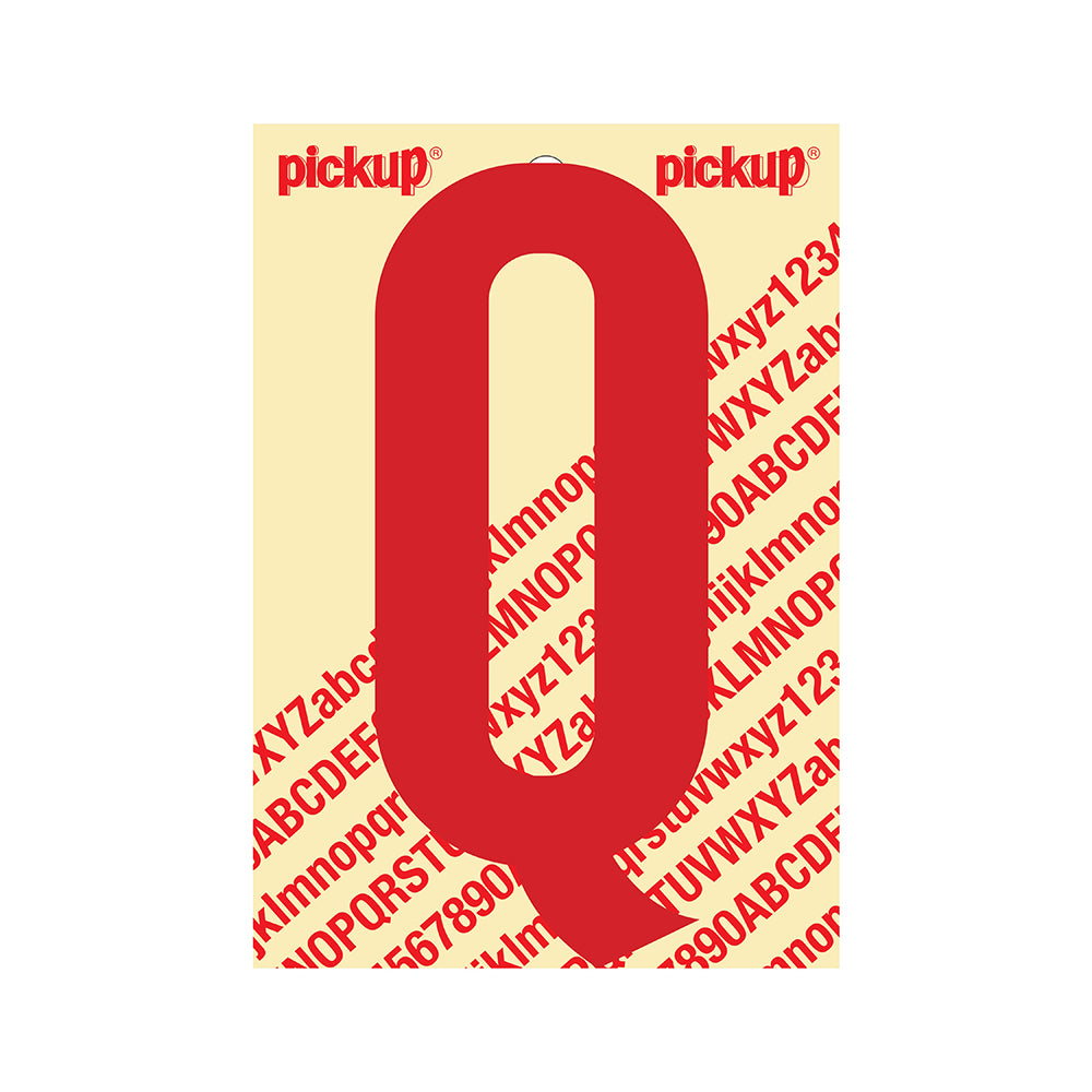 Plakletter Nobel 150mm rood Q - Nobel - 31022150Q - EAN 8711234243164 - zelfklevend vinyl