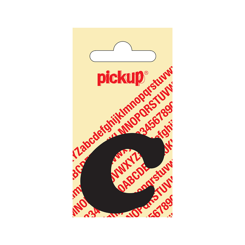 Plakletter CooperBlack 60 mm - zwart C - CooperBlack - 31302060C - EAN 8711234311023 - zelfklevend vinyl