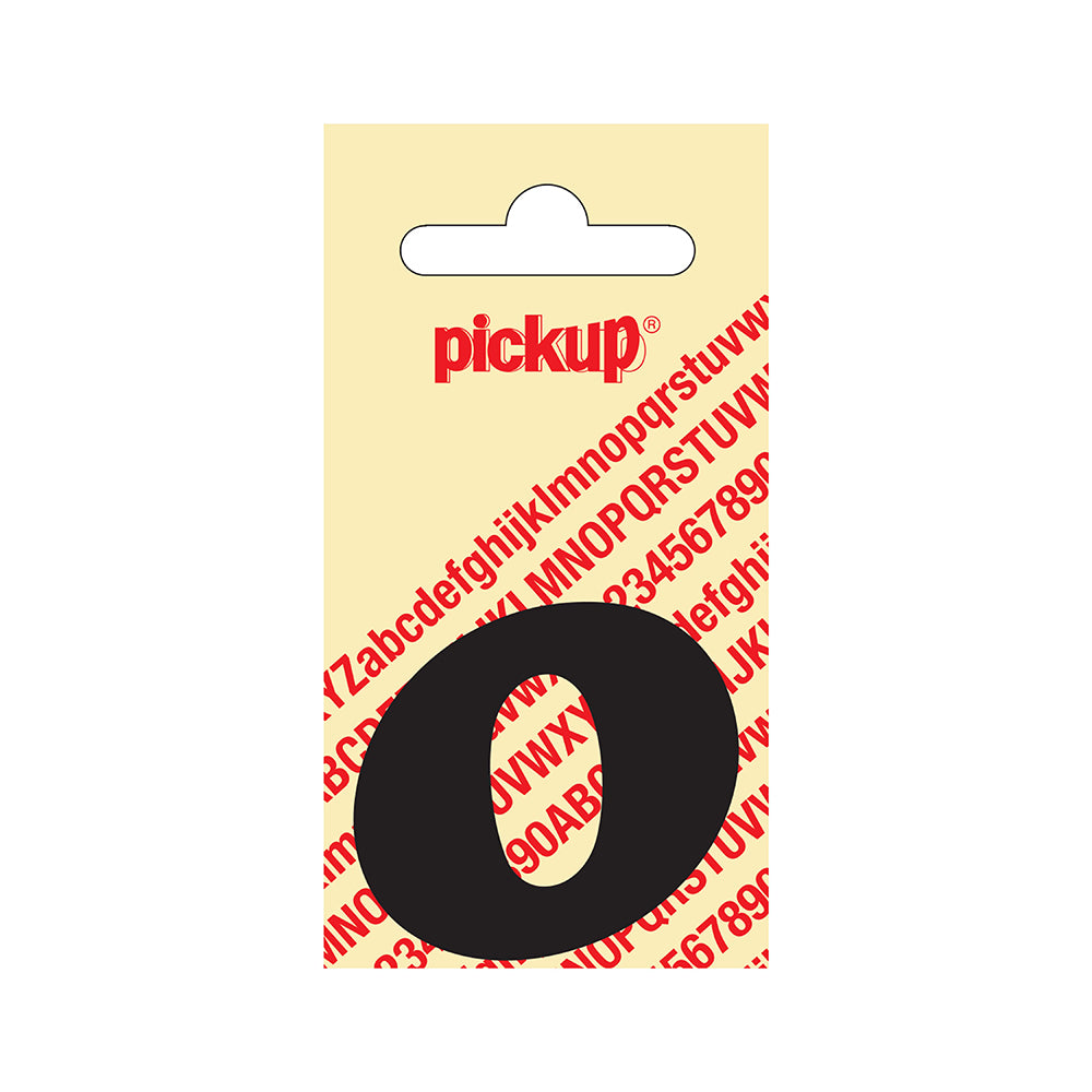 Plakletter CooperBlack 80 mm - zwart P - CooperBlack - 31302080P - EAN 8711234321152 - zelfklevend vinyl