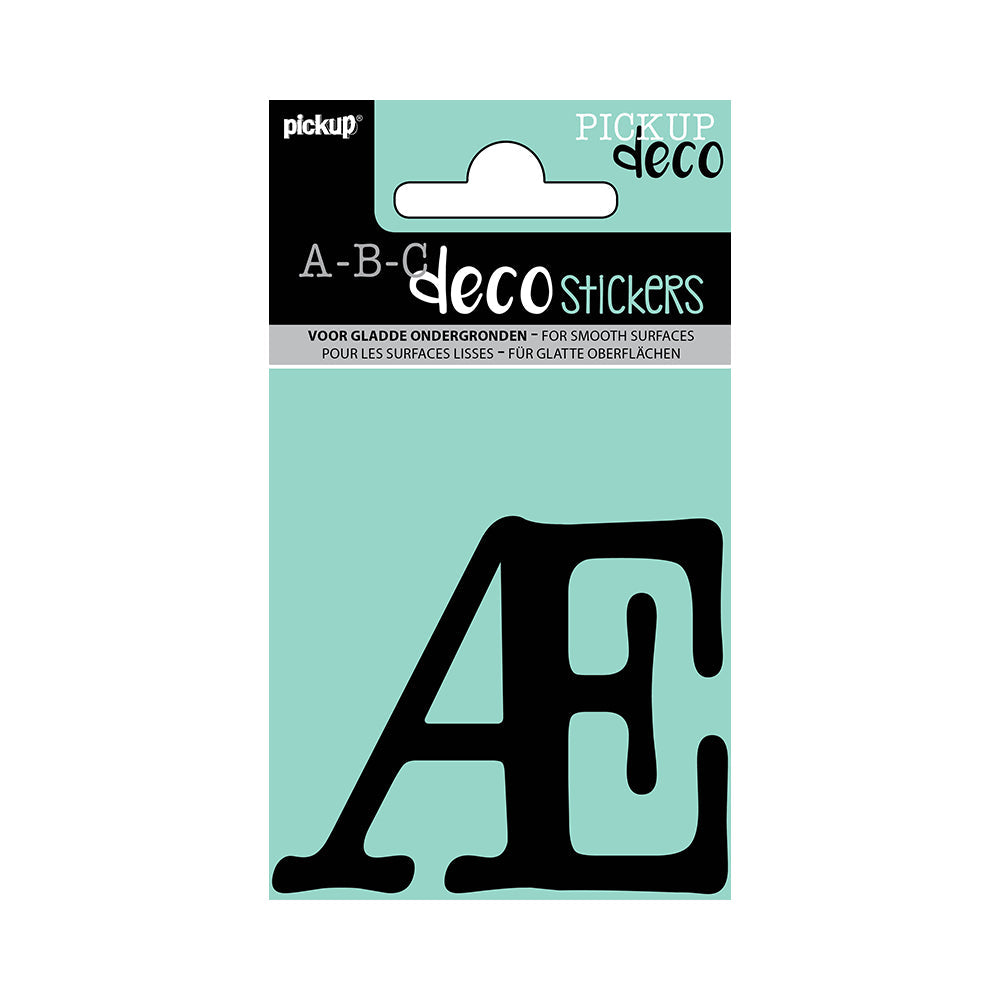 Decoletter Maud 60 mm - zwart AE decoratief lettertype voor binnen- en buiten 32102060AE - EAN 8711234004314 - zelfklevend vinyl