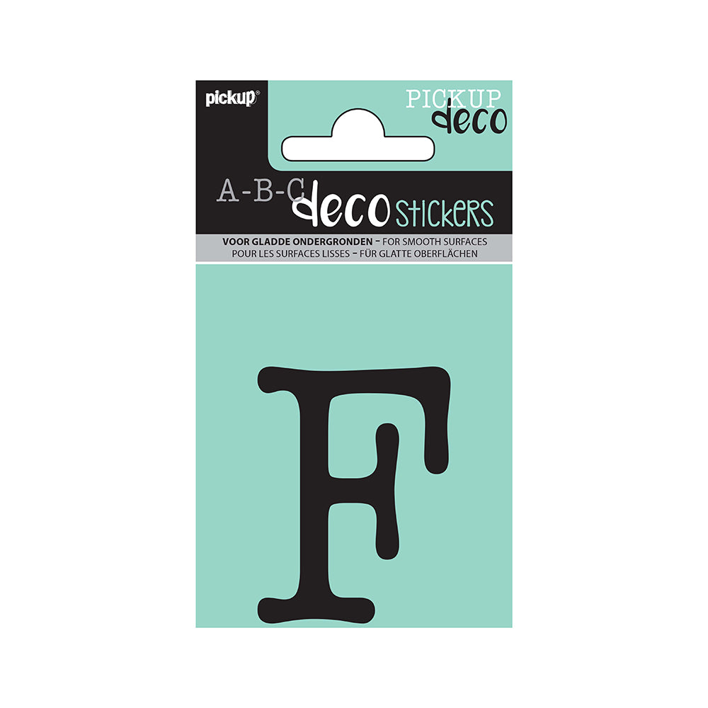 Decoletter Maud 60 mm - zwart F decoratief lettertype voor binnen- en buiten 32102060F - EAN 8711234002150 - zelfklevend vinyl