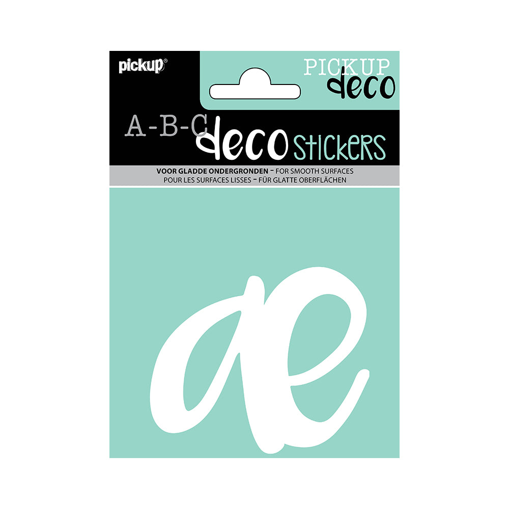 Decoletter Zoë 110 mm - wit AE decoratief lettertype voor binnen- en buiten 32612110AE - EAN 8711234004222 - zelfklevend vinyl