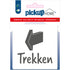 Route Acryl Trekken wit - 9 x 9 cm - 4212090117 - EAN 8711234004529 - zelfklevend acrylaat 3 mm