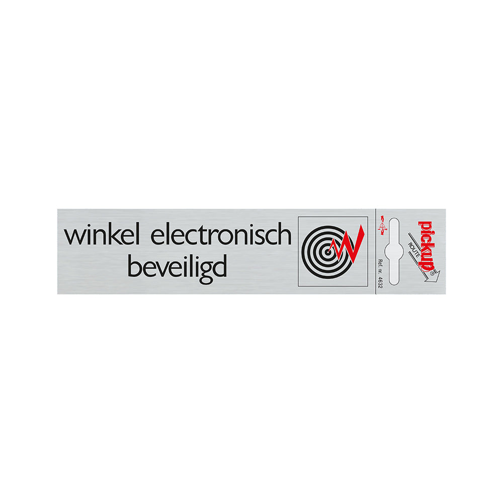 Route Alulook 165x44 mm - Winkel electronisch beveiligd - 4632 - EAN 8711234046321 - zelfklevend kunststof aluminiumlook alulook