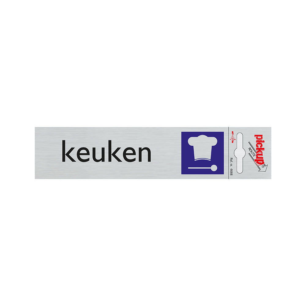 Route Alulook 165x44 mm - Keuken - 4666 - EAN 8711234046666 - zelfklevend kunststof aluminiumlook alulook