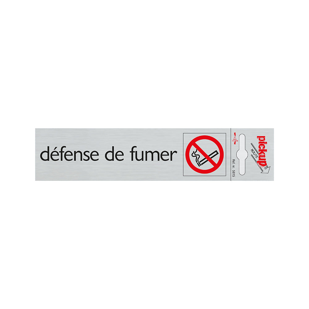 Route Alulook 165x44 mm - Defense de fumer - 5815 - EAN 8711234058157 - zelfklevend kunststof aluminiumlook alulook