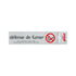 Route Alulook 165x44 mm - defense de fumer avec décret - 5815F - EAN 8711234058478 - zelfklevend kunststof aluminiumlook alulook