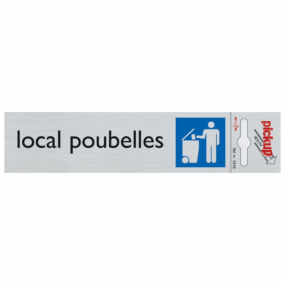 Route Alulook 165x44 mm - Local Poubelles - 5848 - EAN 8711234058485 - zelfklevend kunststof aluminiumlook alulook