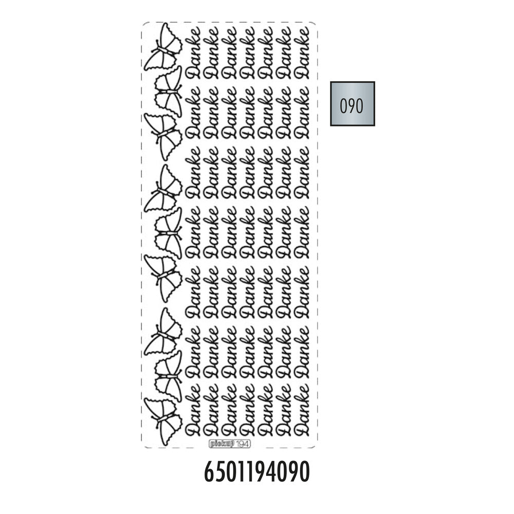 Hobbysticker 194 zilver 6501194090 EAN 8711234418142 