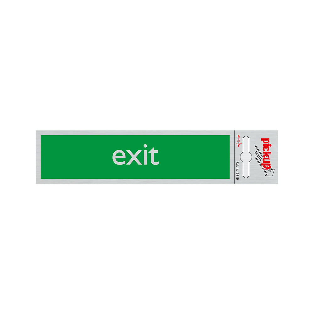 Route Alulook 165x44 mm - Exit - 6819 - EAN 8711234068194 - zelfklevend kunststof aluminiumlook alulook