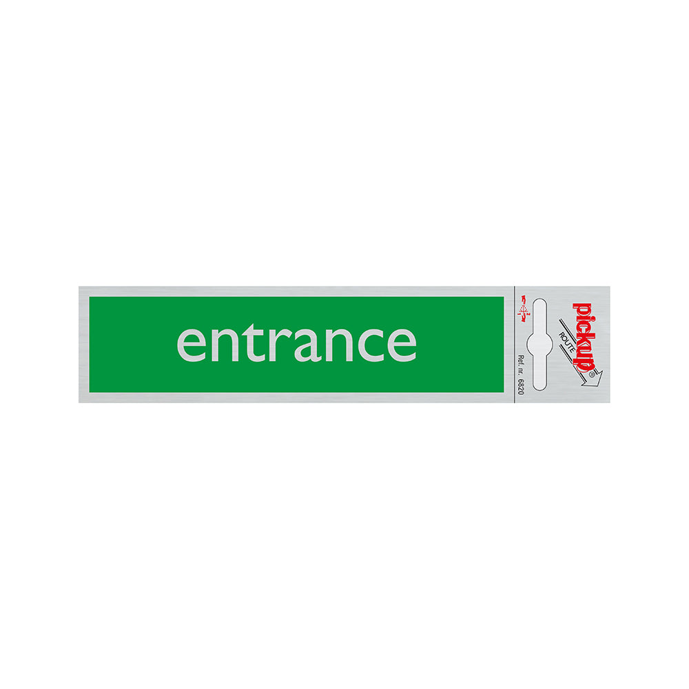 Route Alulook 165x44 mm - Entrance - 6820 - EAN 8711234068200 - zelfklevend kunststof aluminiumlook alulook