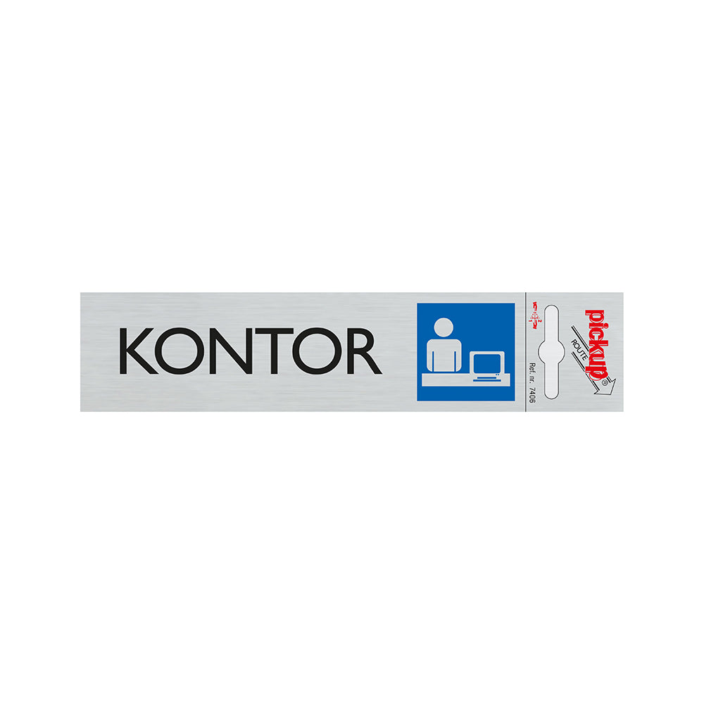 Route alulook 165 x 44 mm - KONTOR - 7406 - EAN 8711234074065 - zelfklevend kunststof aluminiumlook alulook