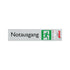 Route Alulook 165x44 mm - Notausgang - 7714 - EAN 8711234077141 - zelfklevend kunststof aluminiumlook alulook