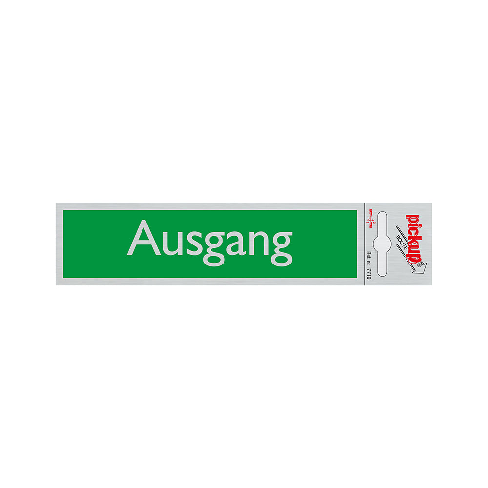 Route Alulook 165x44 mm - Ausgang - 7719 - EAN 8711234077196 - zelfklevend kunststof aluminiumlook alulook