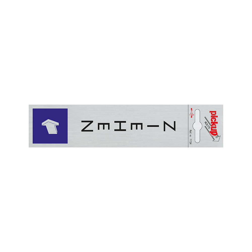 Route Alulook 165x44 mm - Ziehen stehend - 7724 - EAN 8711234077240 - zelfklevend kunststof aluminiumlook alulook