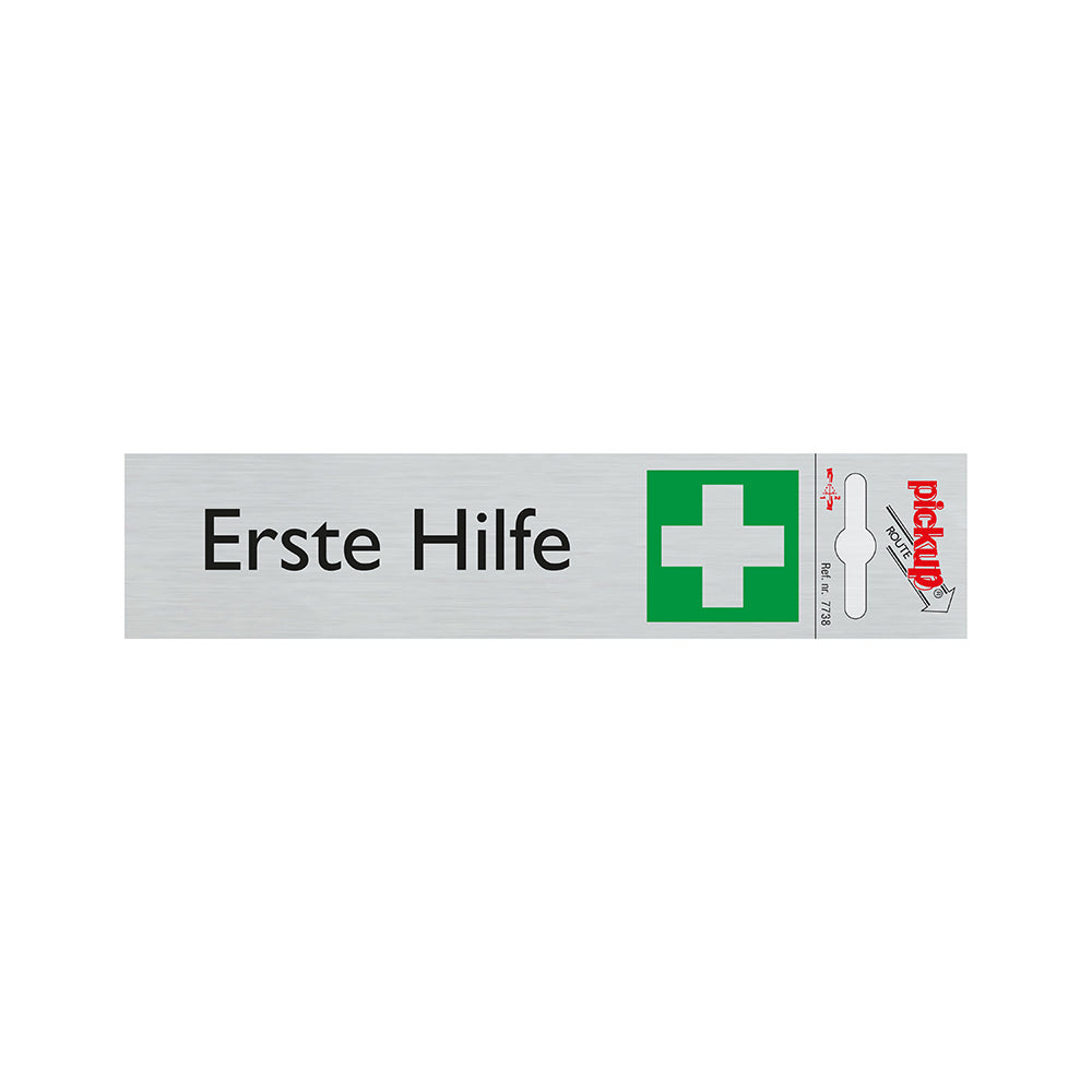 Route Alulook 165x44 mm - Erste Hilfe - 7738 - EAN 8711234077387 - zelfklevend kunststof aluminiumlook alulook