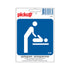 Pictogram 100x100 mm - Babyverschoonruimte - P212 - EAN 8711234031785 - zelfklevende vinyl sticker 