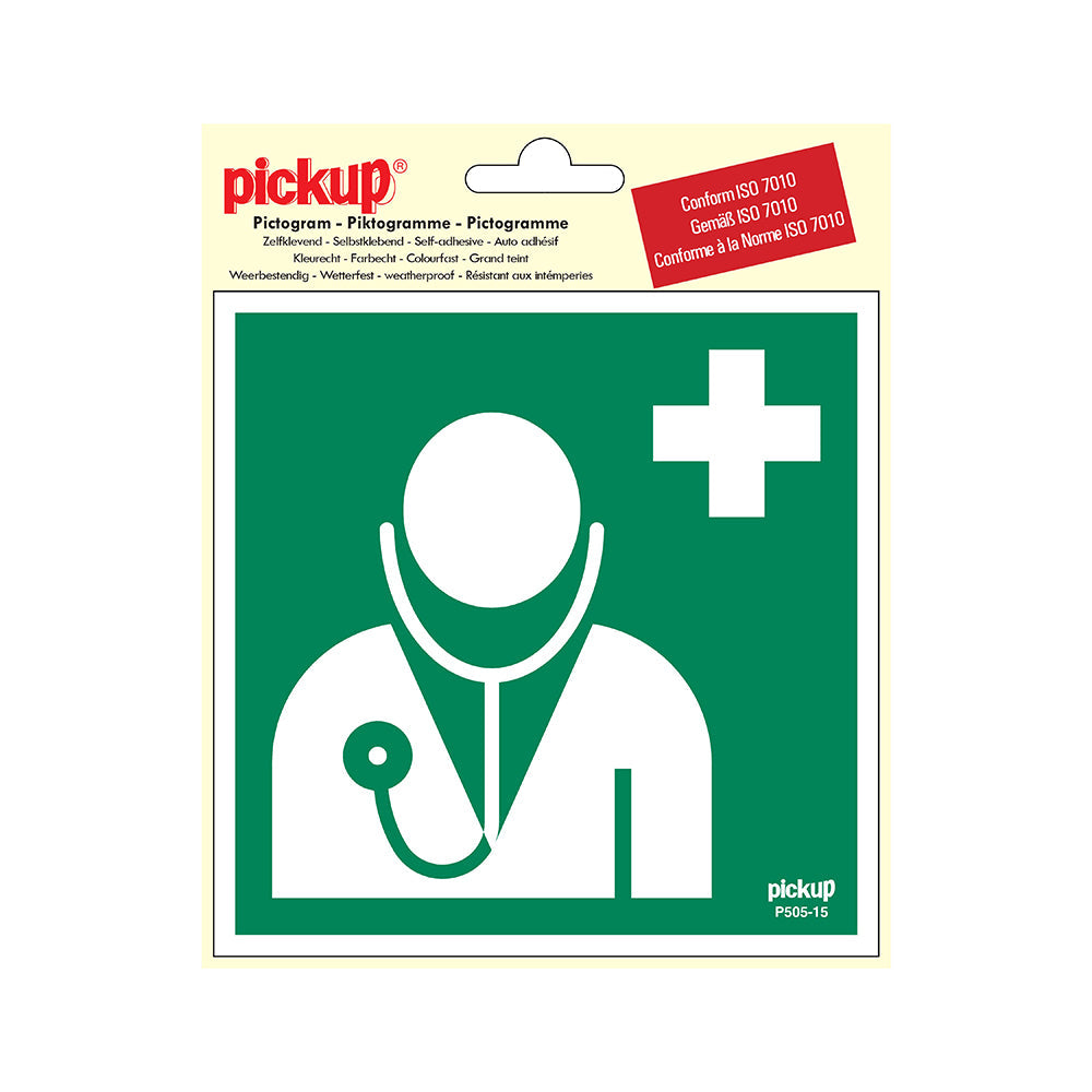 Pictogram 150x150 mm - Arts-Dokter - P505-15 - EAN 8711234376084 - zelfklevende vinyl sticker 