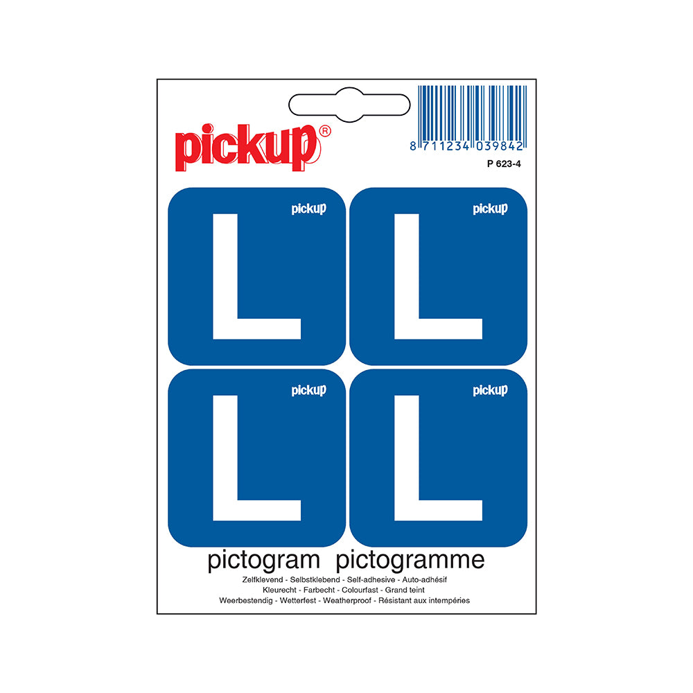 Mini Picto Pictogram 47x47 mm - Les - P623-4 - EAN 8711234039842 - zelfklevende vinyl sticker 