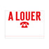 Pictogram 330x240 mm - A louer - P661 - EAN 8711234031457 - zelfklevende vinyl sticker 