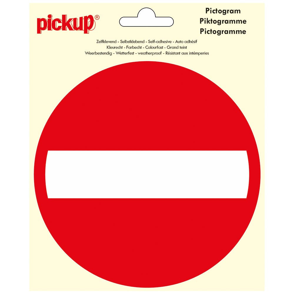 Pictogram rond 15cm Verboden toegang P809-15 EAN 8711234376787 150 mm