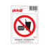 Pictogram 100x100 mm - Verboden voor consumpties - P811 - EAN 8711234031082 - zelfklevende vinyl sticker 