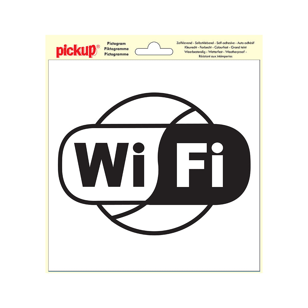 Pictogram 200x200 mm - Wifi - P917-20 - EAN 8711234376008 - zelfklevende vinyl sticker 