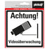 Pictogram Aufkleber 140x140 mm Achtung Videoüberwachung P918-14 EAN 8711234339645 